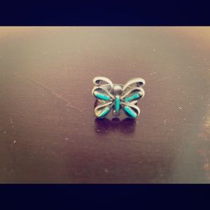 Turquoise Butterfly Ring